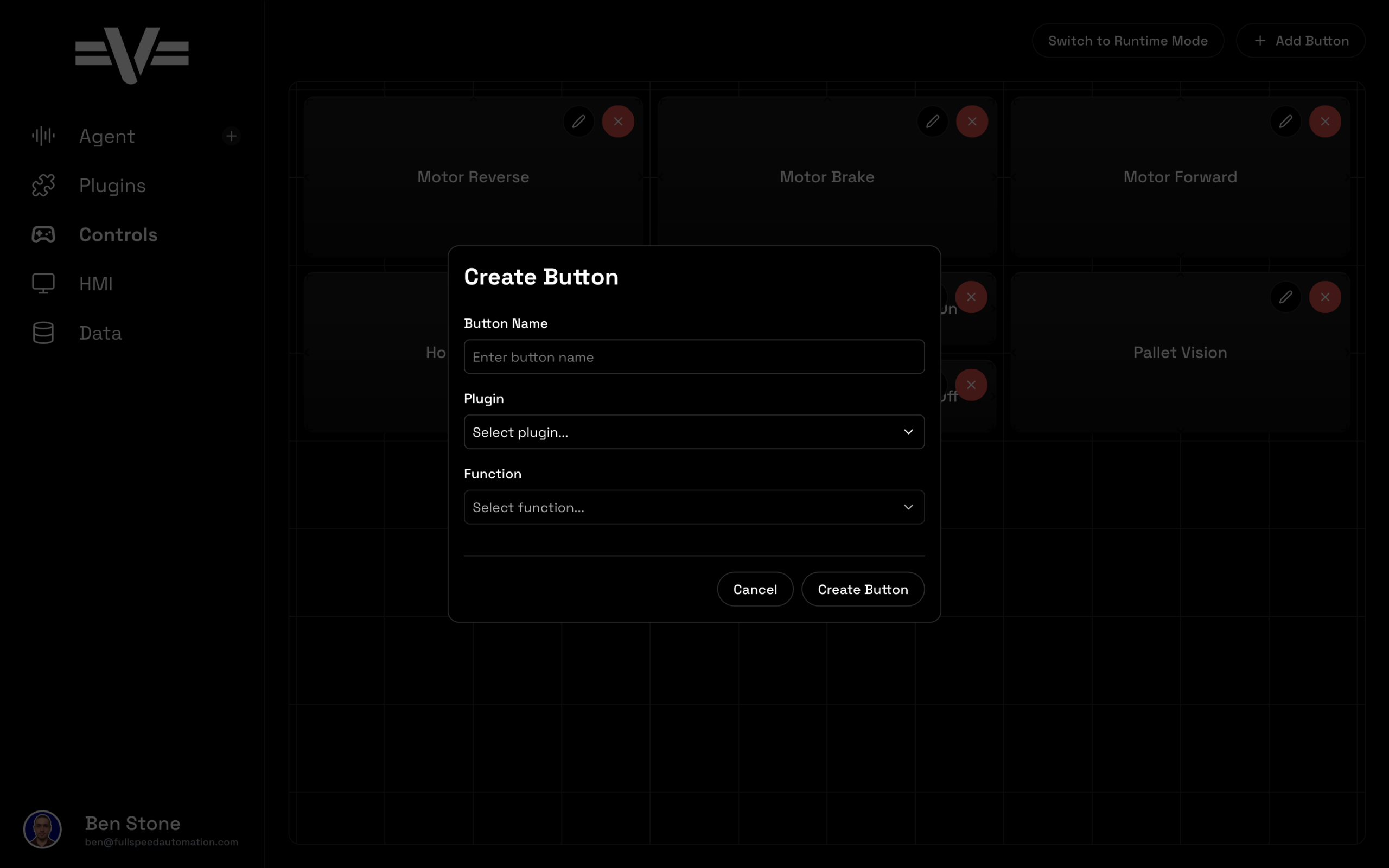 Vitesse Full Speed Automation - Revolutionize Your Automation Process - controls dialog