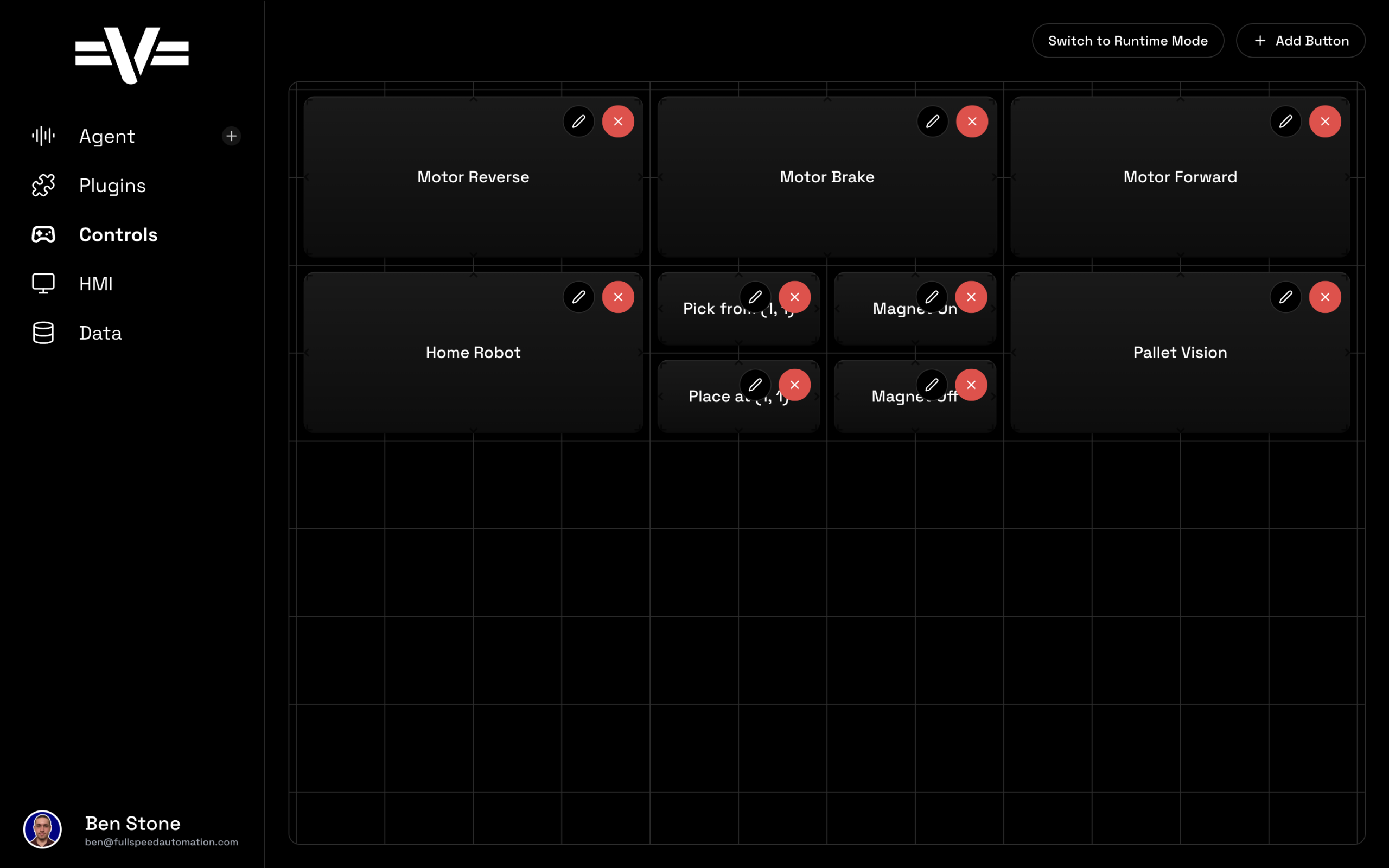 Vitesse Full Speed Automation - Revolutionize Your Automation Process - controls page