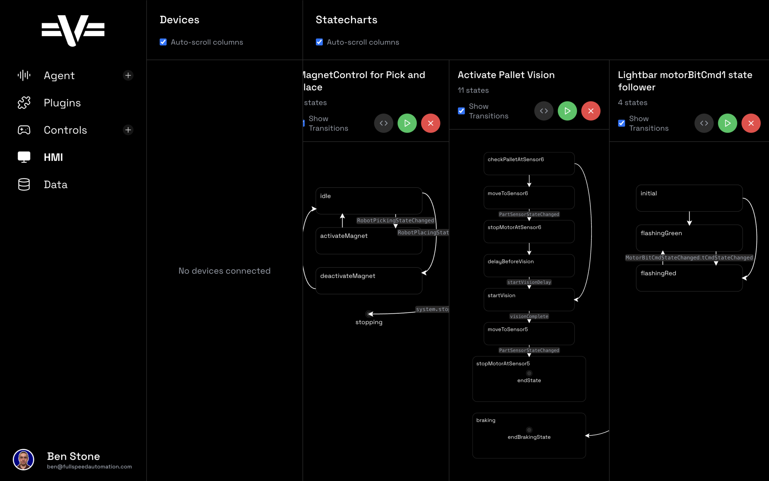 Vitesse Full Speed Automation - Revolutionize Your Automation Process - hmi page